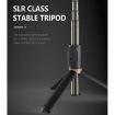 Q03S White Bluetooth Selfie Stick Tripod & Mobile Phone Holder Fill Light - 5