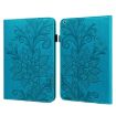 Blue Lace Flower Embossed Leather Case for iPad Pro 10.5/10.2 with Holder - 1