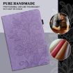 Purple Lace Flower Embossed Leather Case for iPad Pro 10.5/10.2 - 7