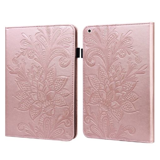 Rose Gold Lace Flower Leather Case for iPad Pro 10.5/10.2 with Holder - 1