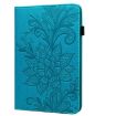 Samsung Galaxy Tab S2 9.7 T810/T815 Lace Flower Flip Leather Case Blue - 2