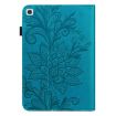 Samsung Galaxy Tab A7 10.4 2020 Lace Flower Flip Leather Case Blue - 3