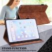 Samsung Galaxy Tab A 8.0 2019 T290 Lace Flower Flip Leather Case Brown - 5