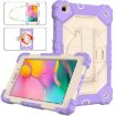 Shockproof Case for Samsung Galaxy Tab A 8.0 (2019) T290/T295, Purple+Beige - 2