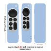 Pink Silicone Protective Case Cover with Rope for Apple TV 4K Siri Remote - 3