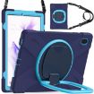 Samsung Galaxy Tab S7 FE T730 Protective Case with Holder & Strap Navy Blue - 3