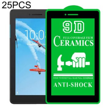 Lenovo Tab E7 7104 7" 25 PCS 9D Full Screen Glue Ceramic Film - 1