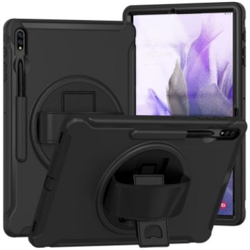 Samsung Galaxy Tab S7 FE 12.4" T730 360 Rotating Cover Black - 1