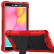 Shockproof Case with Holder for Samsung Galaxy Tab A 8.0 2019 - Red/Black - 1