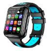 W5 1.54" Dual Camera Smartwatch, SIM/GPS/Temp, 1GB+16GB Black Blue - 1