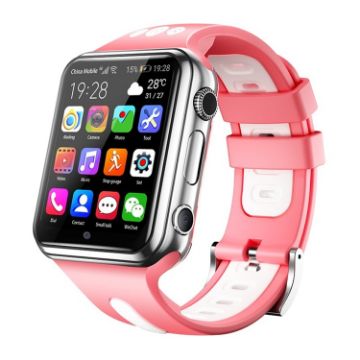 W5 1.54" Dual Camera Smartwatch, SIM/GPS/Temp, 1GB+16GB Silver Pink - 1