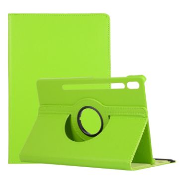 Samsung Galaxy Tab S7 FE T730 Green 360 Rotating Leather Case - 1
