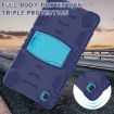 Samsung Galaxy Tab A7 T500 Shockproof Case with Holder - NavyBlue/Blue - 5
