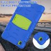 Samsung Galaxy Tab A7 T500 Shockproof Case with Holder - Blue/Lime - 5