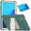 Samsung Galaxy Tab A7 T500 Shockproof Case with Holder - Emerald Green - 2