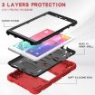 Samsung Galaxy Tab A8.0 2019 T290 Shockproof Case Red+Black Holder - 5