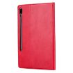 Samsung Galaxy Tab S7 FE Red Leather Case with Photo Frame & Card Slots - 3