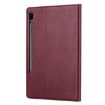 Samsung Galaxy Tab S7 FE Wine Red Leather Case with Photo Frame & Wallet - 3