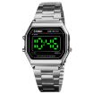 SKMEI 1646 Silver LED Digital Display Luminous Electronic Watch - 1
