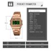 SKMEI 1646 Silver LED Digital Display Luminous Electronic Watch - 8