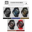 SKMEI 1725 Red LED Digital Watch - Three Time Display, Luminous - 2