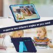 Samsung Galaxy Tab S7+/S7 FE/S8+ 3-Layer Case with Holder (NavyBlue+Blue) - 7
