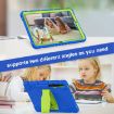 Samsung Galaxy Tab S7+/S7 FE/S8+ 3-Layer Case with Holder (Blue+Lime) - 7