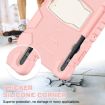Samsung Galaxy Tab S7+/S7 FE/S8+ 3-Layer Case with Holder - Pink - 6