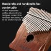 Acacia Wood 17 Tone Kalimba Thumb Piano - Aurora Blue Cat Design - 5