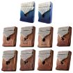 Acacia Wood Kalimba 21 Tone Thumb Piano - Aurora Blue-Sun Instrument - 2