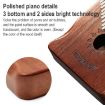 21 Tone Acacia Wood Kalimba Thumb Piano - Brown Cat Design - 4