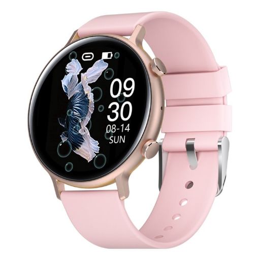 GW33 Pro Smart Watch: 1.3" IPS, Bluetooth 5.1, Waterproof, Pink - 1