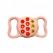 Dual-Color Shockproof Silicone Pet Collar Case for AirTag (Pink Red Green) - 1