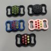 Dual-Color Shockproof Silicone Pet Collar Case for AirTag (Pink Red Green) - 3