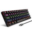 HXSJ L800 61-Key Bluetooth 5.0/2.4G Wireless Wired Mechanical Keyboard - 1