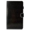 Galaxy Tab A 7.0 (2016) T280 Black Glitter Flip Leather Case with Card Slot - 2