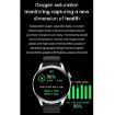 M103 1.35" IPS Smart Watch, IP67 Waterproof, Leather Strap, Black - 6