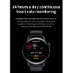 M103 1.35" IPS Smart Watch, IP67 Waterproof, Leather Strap, Brown - 5