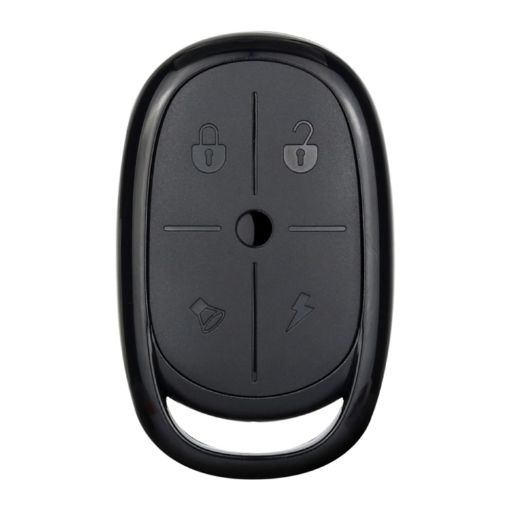 4-Button Electric Garage Door Remote, 433MHZ - Black (AK-K2000812) - 1