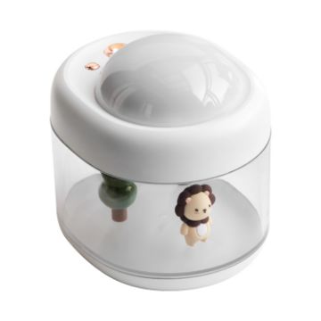 J221 White Lion Night Light Projection Humidifier - Multifunctional - 1