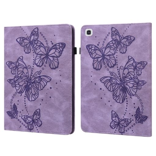Samsung Galaxy Tab A7 10.4 (2020) Butterfly Leather Case - Purple - 1