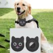 Red Silicone Case for AirTag - Naughty Smile Cute Cartoon Pet Collar Tracker - 5