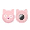 Cute Cartoon Pet Collar with Anti-lost Tracker Case for AirTag - Pink - 1