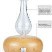 Wood Essential Oil Diffuser Aromatherapy Machine, UK Plug, Light Brown - 3