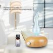 Wood Essential Oil Diffuser Aromatherapy Machine, UK Plug, Light Brown - 8