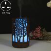 200ml Wooden Essential Oil Humidifier & Alcohol Sprayer, UK Plug - 1