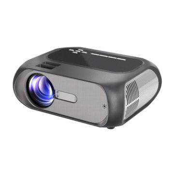 T7 1080P 200 ANSI Portable LED HD Projector, EU Plug, Black - 1