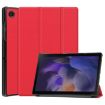 Samsung Galaxy Tab A8 2021 Red Leather Tablet Case with Holder - 1