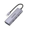 Amalink 95119D Type-C/USB-C to 4 Ports USB + PD 3.0 HUB Dock (Grey) - 1