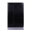 Samsung Galaxy Tab A7 T500 Crocodile Leather Case - Black - 2